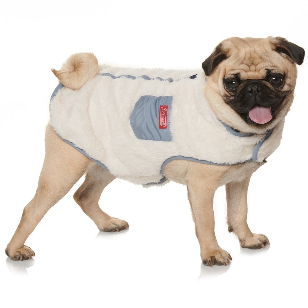 NWT Coleman Plush Dog Jacket blue 068sn - Picture 5 of 6